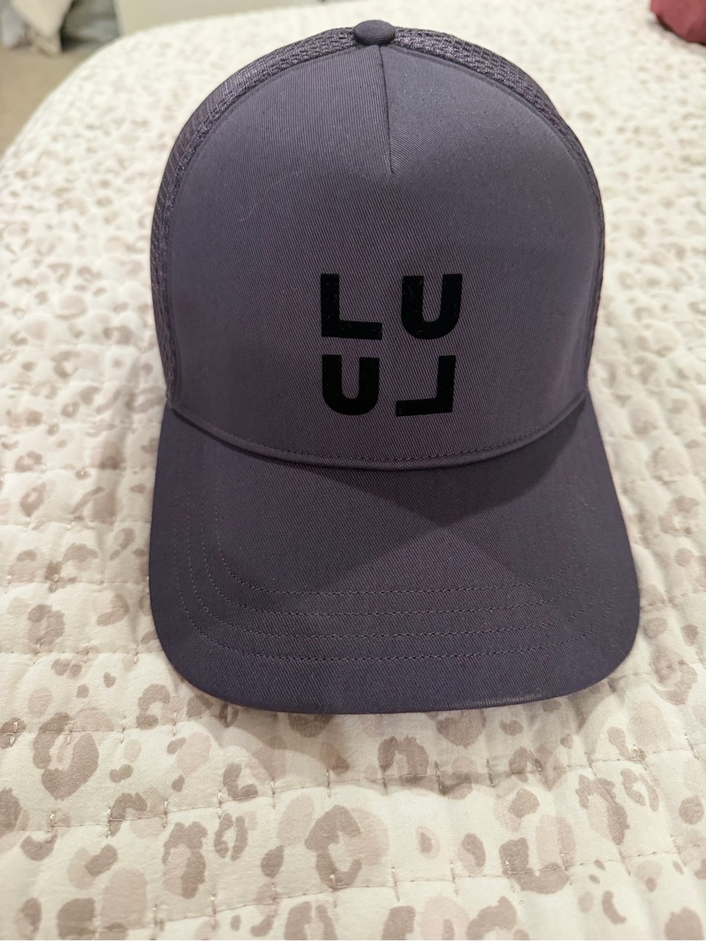 Lululemon Trucker Hat in deep purple with Black Logo